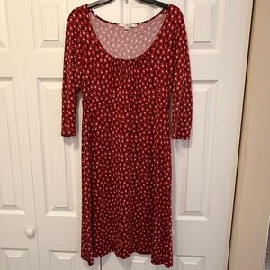 Boden Mini Dress Red and Black Size 10